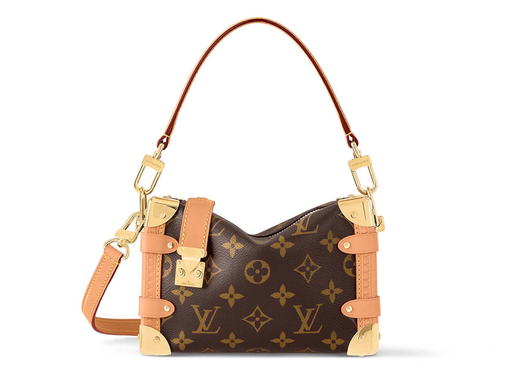 Louis Vuitton Side Trunk PM Monogram in Coated Canvas with Gold 