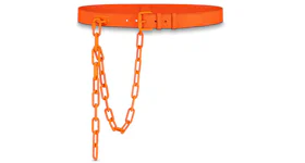 Louis Vuitton Signature Belt Monogram Chain MCA 35MM Orange