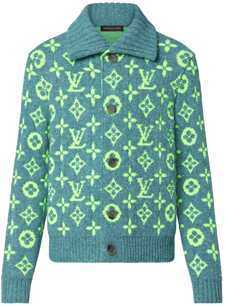 Louis Vuitton Chunky Wool Cardigan Multico. Size M0