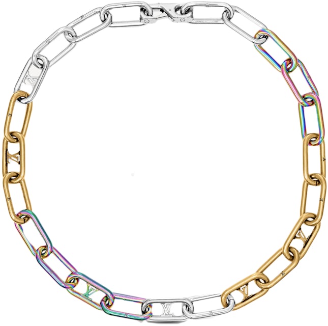 Louis Vuitton Signature Chain Necklace Multi in Metal with  Gold/Silver/Rainbow-tone - US