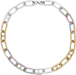 Louis Vuitton Necklace Men M68909 Collier LV Links Rainbow Authentic Rare