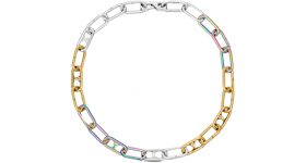 LOUIS VUITTON Crystal Chain Links Patches Bracelet 948784