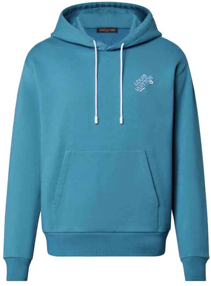 Louis vuitton blue unisex hoodie for men women lv luxury brand