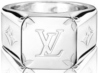 Louis Vuitton 2019 pre-owned Monogram Signet Ring - Farfetch