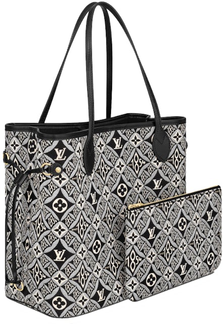 Louis Vuitton Since 1854 Neverfull MM Gray in Jacquard Canvas with  Gold-tone - GB