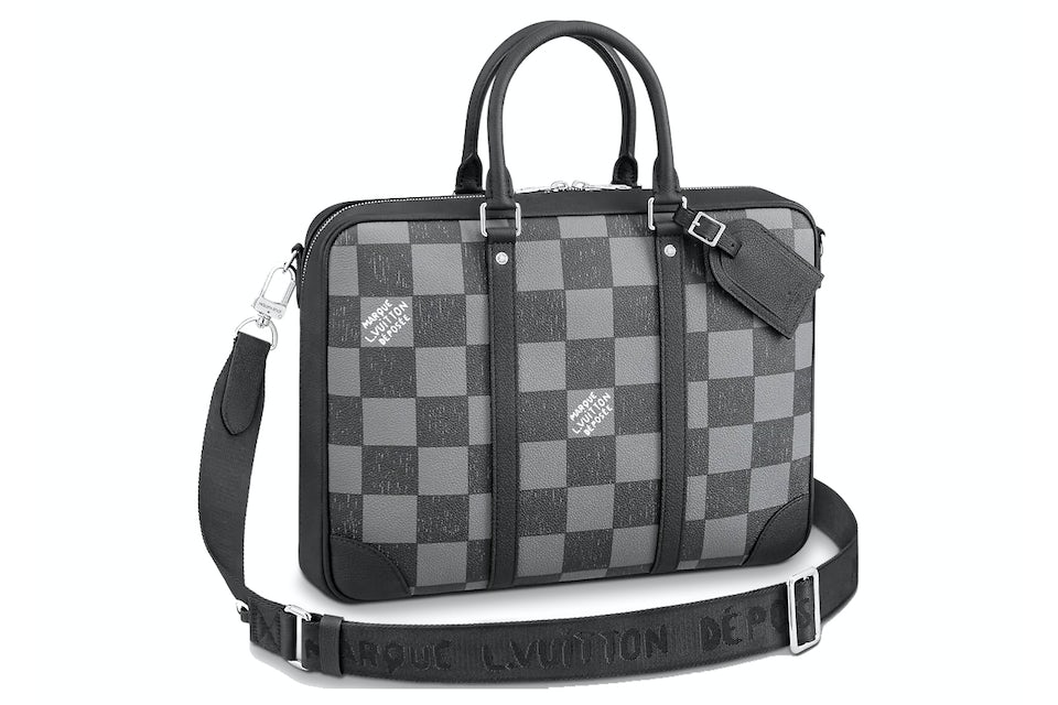 Louis Vuitton Pochette Jour Damier Graphite GM Black in Canvas with  Silver-tone - GB