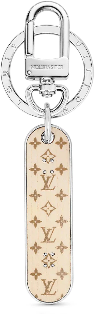 Louis Vuitton Skate Bag Charm and Key Holder Monogram Silver in