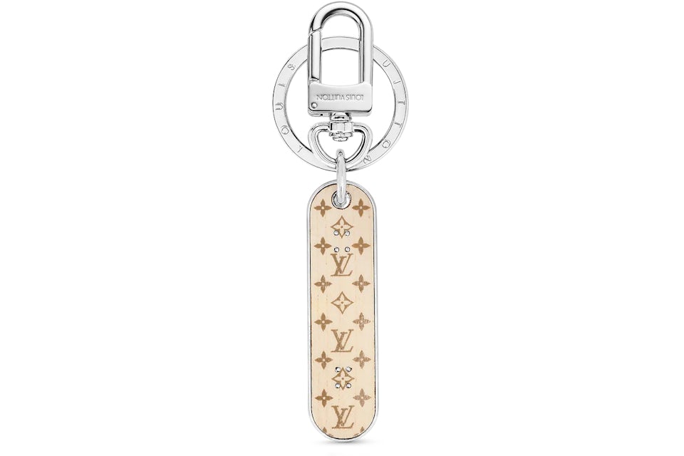 Louis Vuitton Skate Bag Charm and Key Holder Monogram Silver in Coated  Canvas with Silver-tone - US
