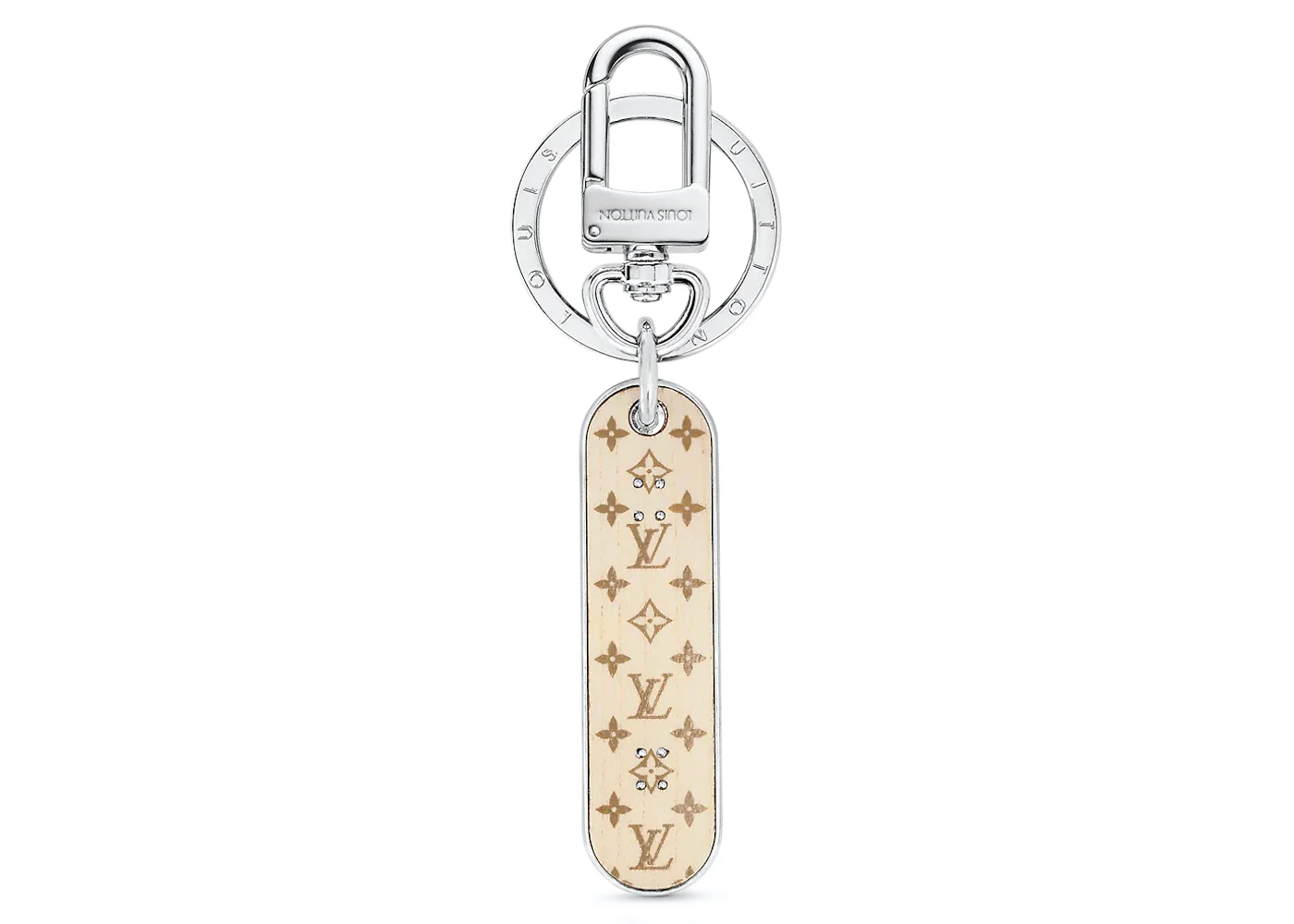 Louis Vuitton Skate Bag Charm And Key Holder Monogram Silver – The  Accessory Circle by X Terrace