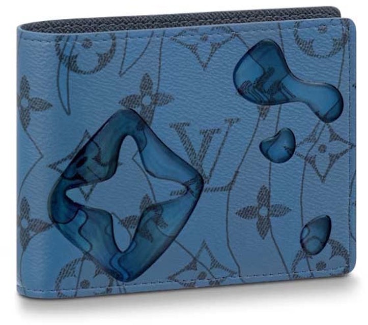 Slender Wallet - Luxury Monogram Other Canvas Blue