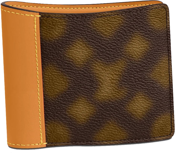 Louis Vuitton Card Holder Reverse Monogram Canvas Brown in Coated