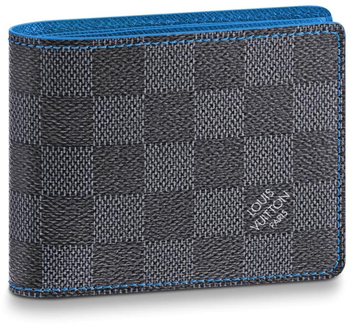 Louis Vuitton Men's Graphite Slender Wallet Royal Blue - A World