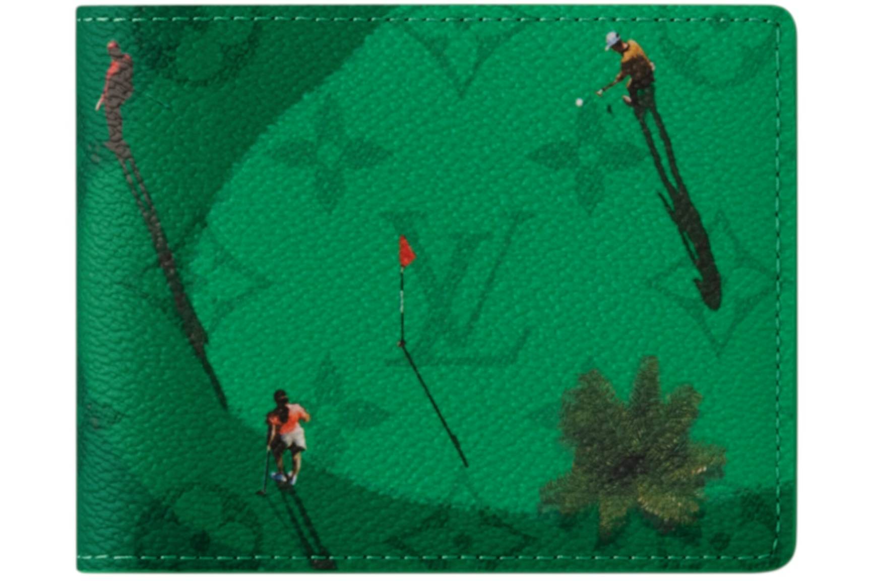 Louis Vuitton Golf Slender Wallet Green in Canvas - US