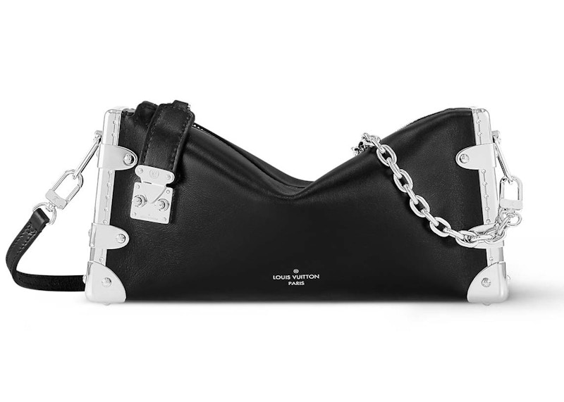 Louis Vuitton Slim Trunk Black in Calfskin Leather with