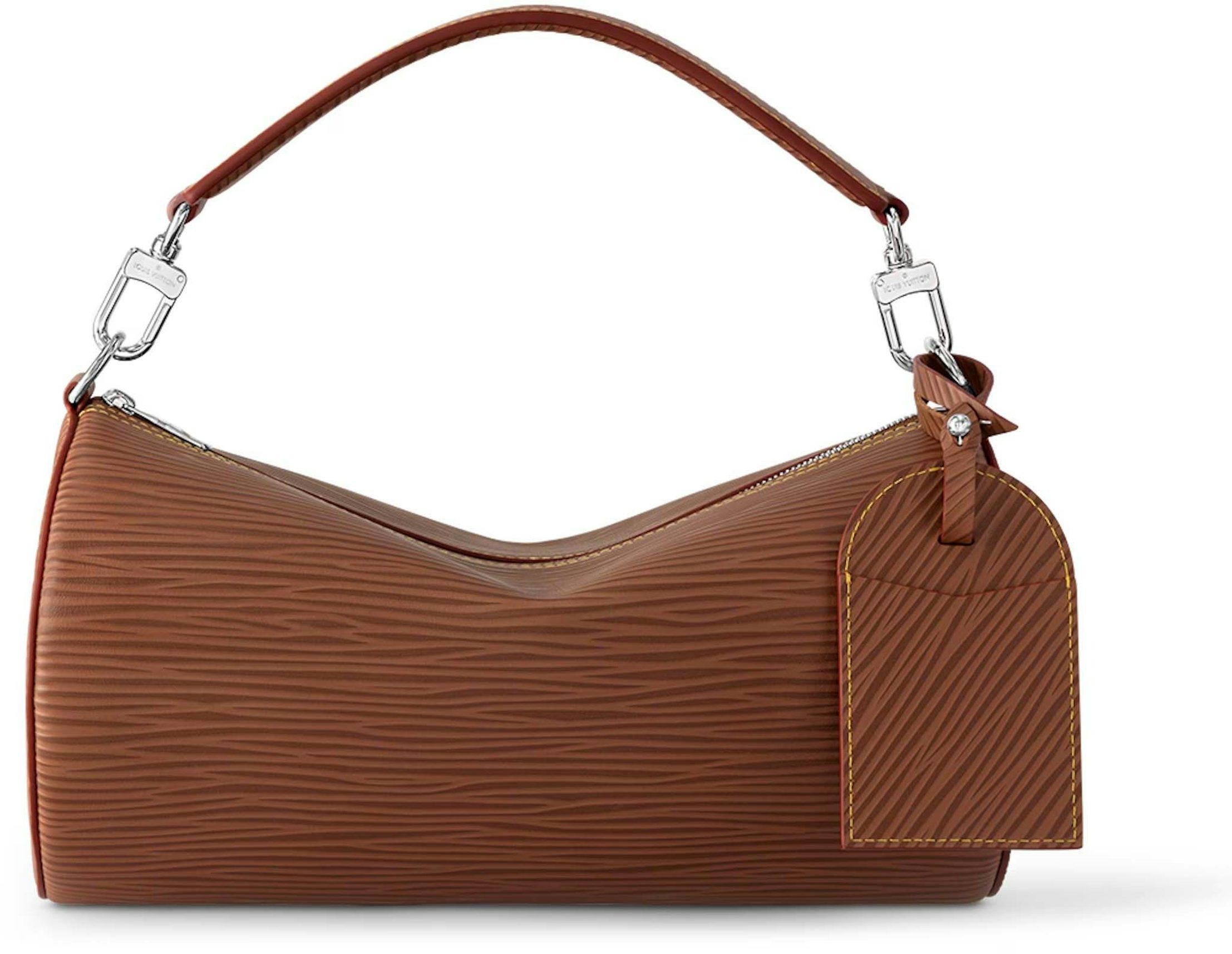 Louis Vuitton Soft Polochon Pouch Key Holder and Bag Charm Beige EPI