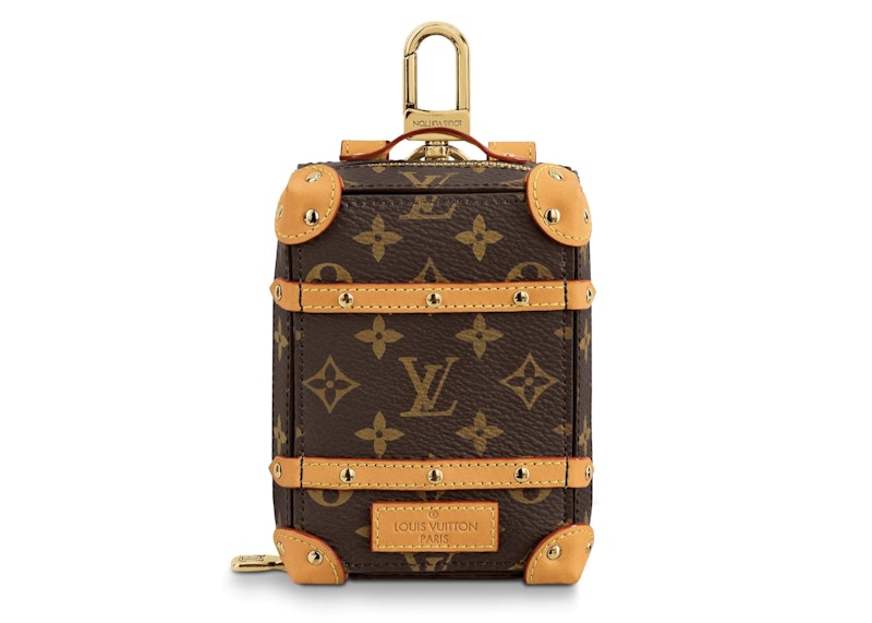 Louis Vuitton Soft Trunk Backpack Bag Charm and Key Holder Brown