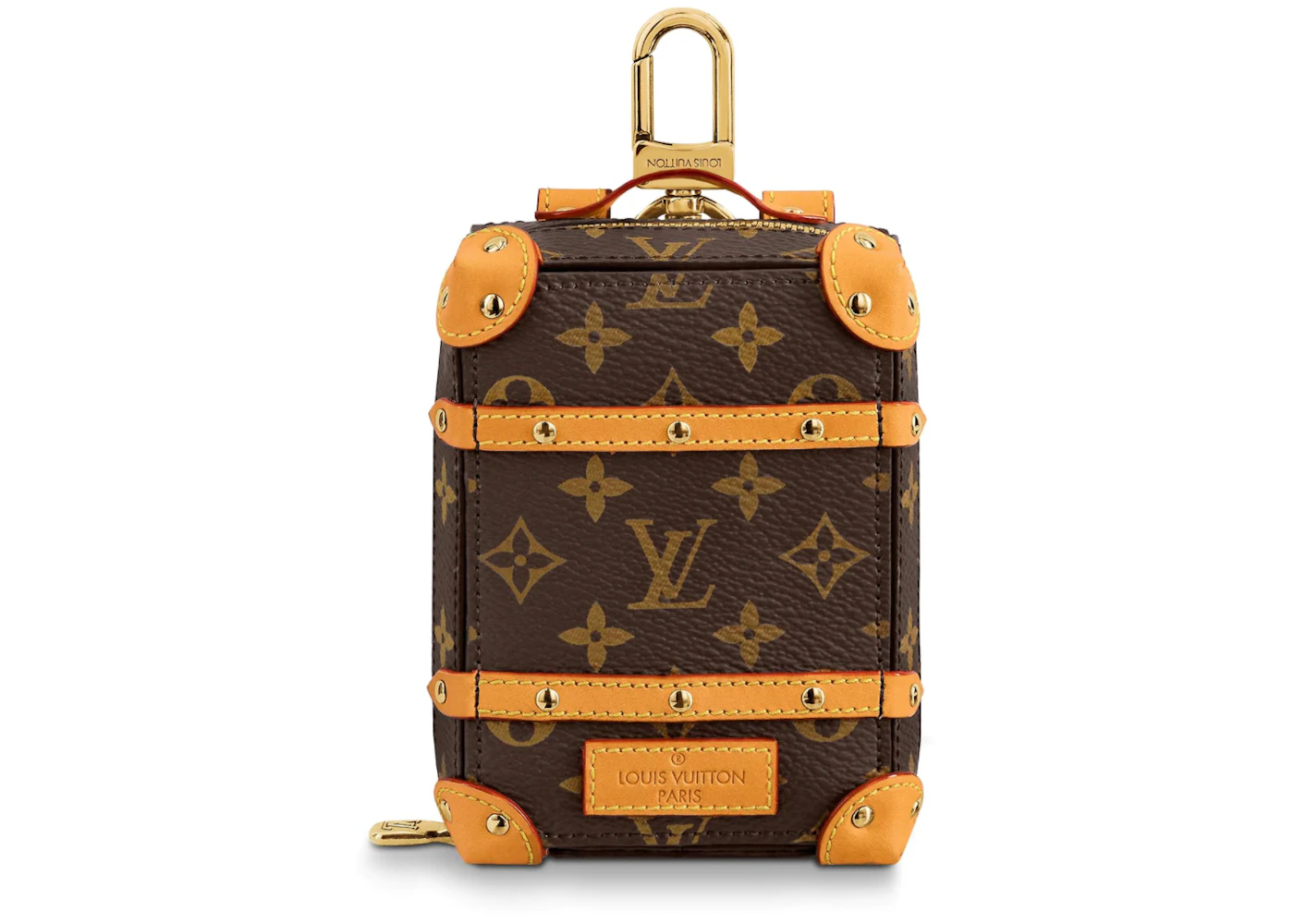 Louis Vuitton Soft Trunk Backpack Bag Charm and Key Holder Brown in Canvas  with Gold-tone - US