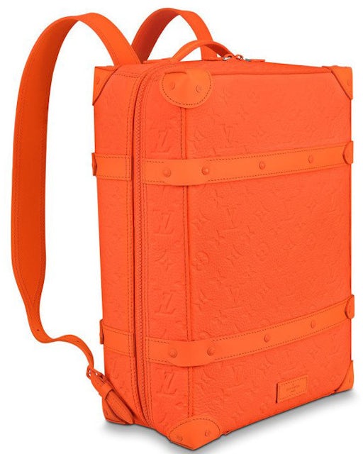 Louis Vuitton Soft Trunk Backpack Monogram MCA Orange in Taurillon