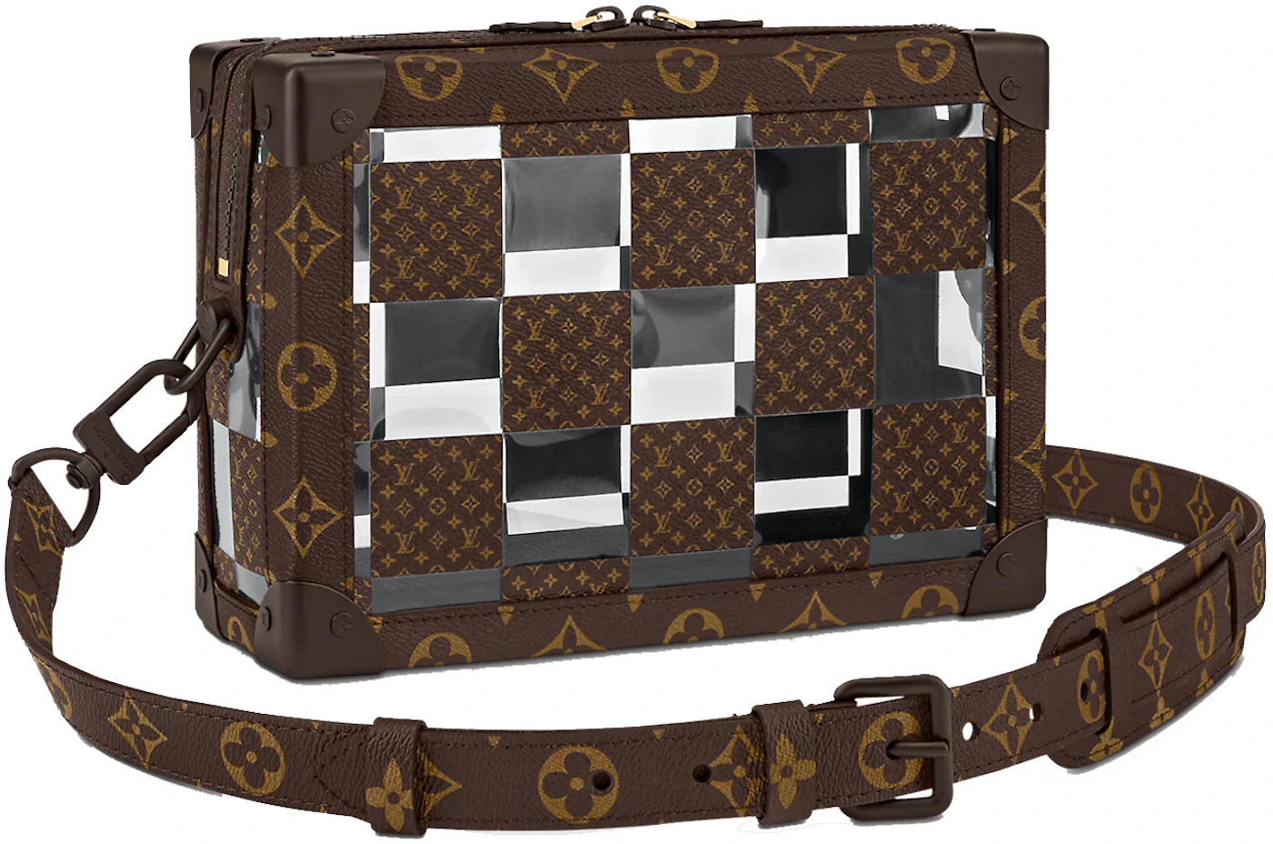 Soft trunk mini velvet bag Louis Vuitton Brown in Velvet - 32286468