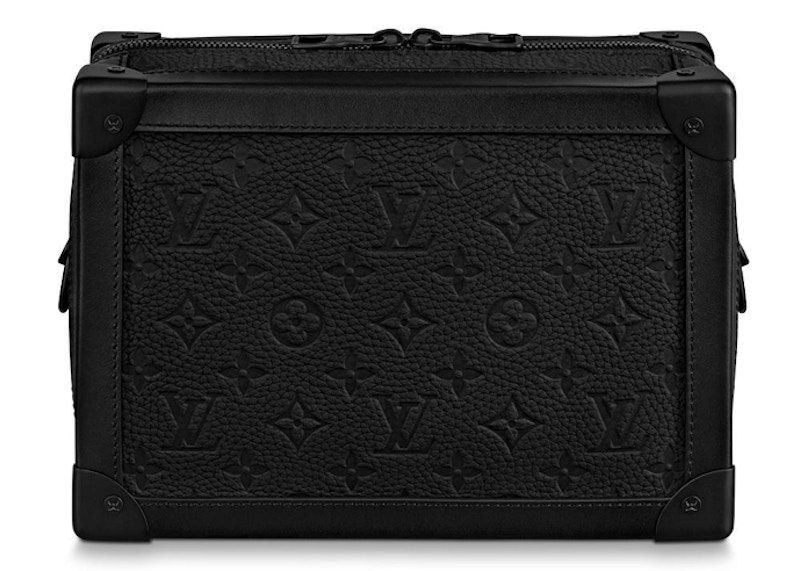 Louis Vuitton Soft Trunk Monogram Embossed Black in Taurillon Leather