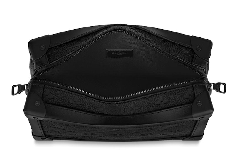 Louis Vuitton Soft Trunk Monogram Embossed Black in Taurillon Leather