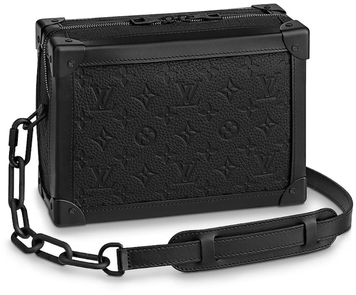 Louis Vuitton Soft Trunk Monogram Embossed Black in Taurillon Leather ...