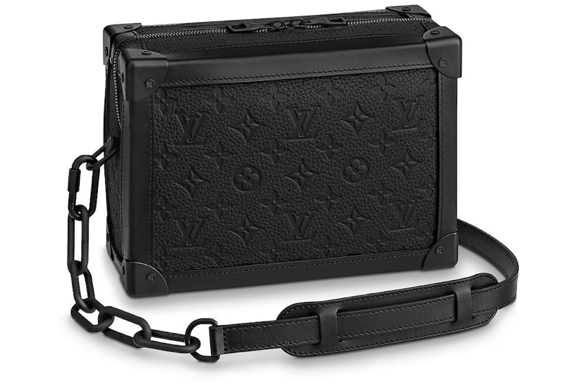 Louis Vuitton Soft Trunk Monogram Embossed Black in Taurillon Leather ...