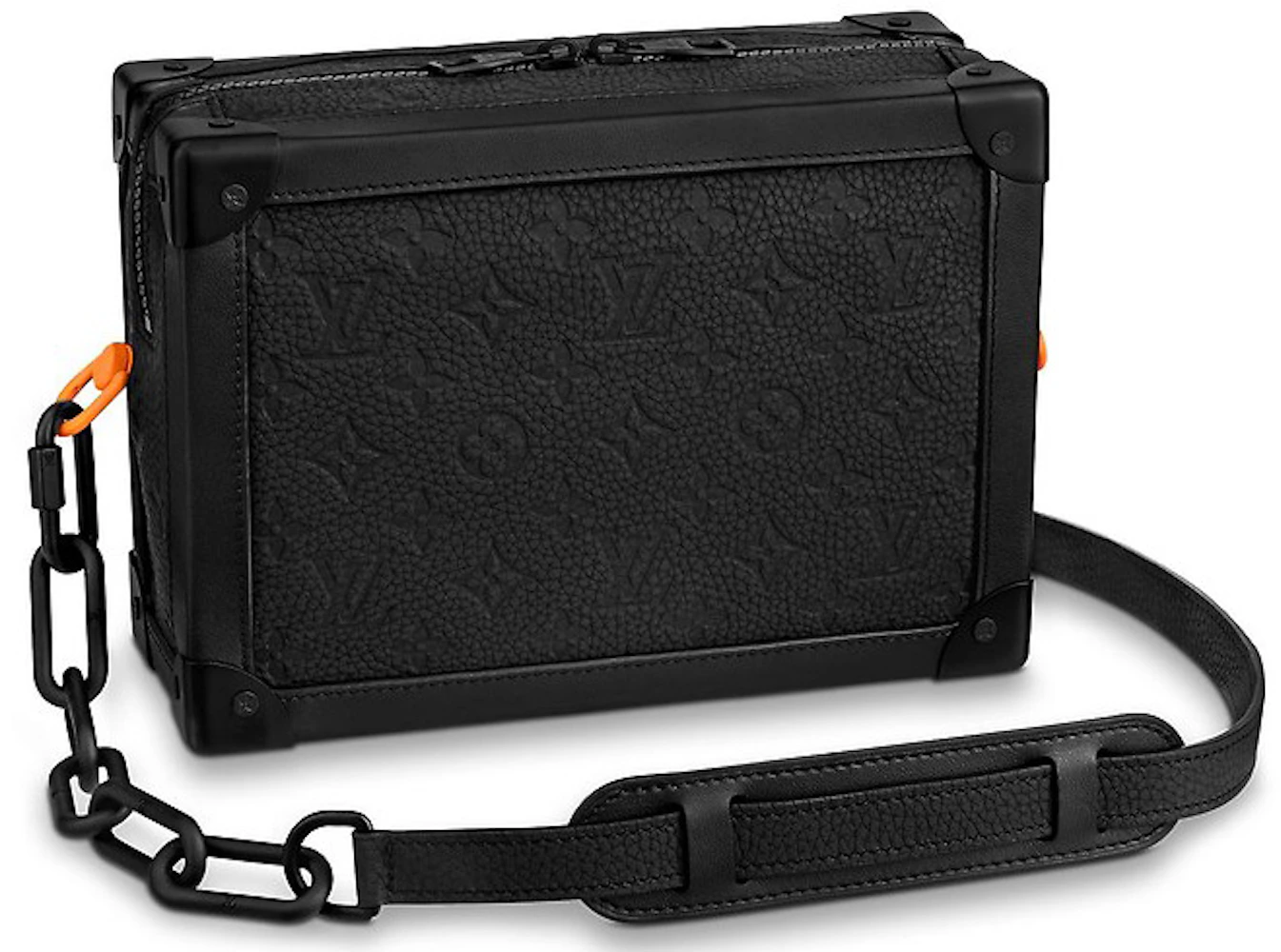 Louis Vuitton Soft Trunk Monogram Black in Taurillon Leather with