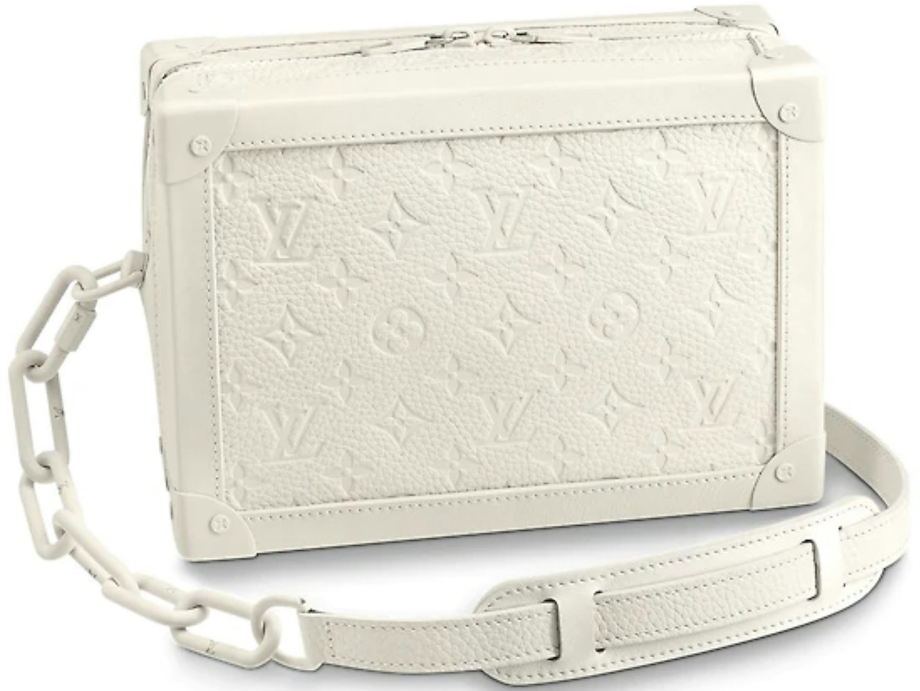 Louis Vuitton Soft Trunk Monogram White in Taurillon with