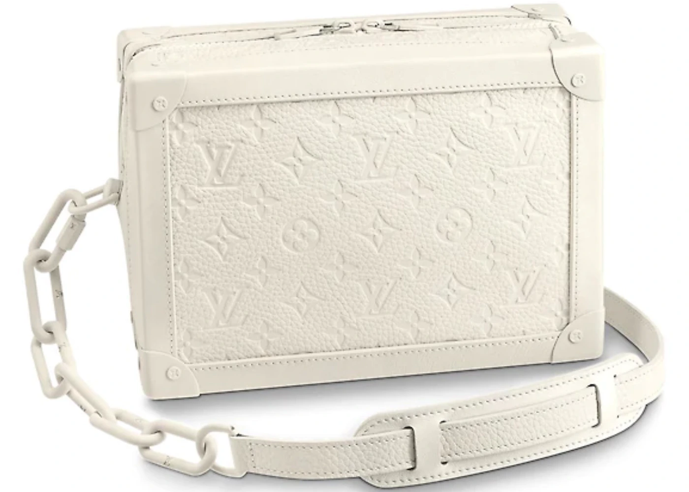 Louis Vuitton Soft Trunk Monogram Powder White in Taurillon Leather with  Tone-on-Tone - US