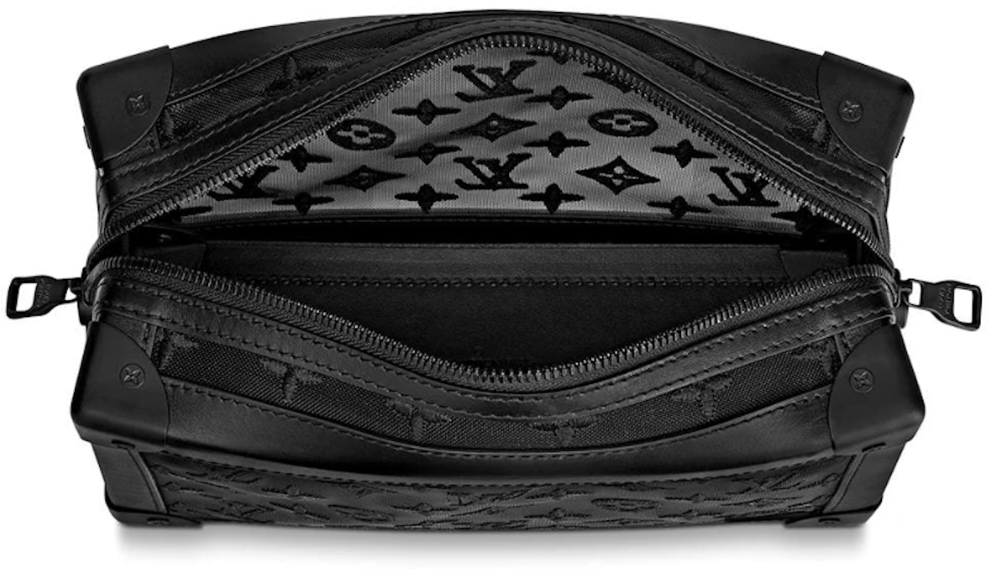 Louis Vuitton Soft Trunk Monogram Mesh Black in Mesh/Leather with