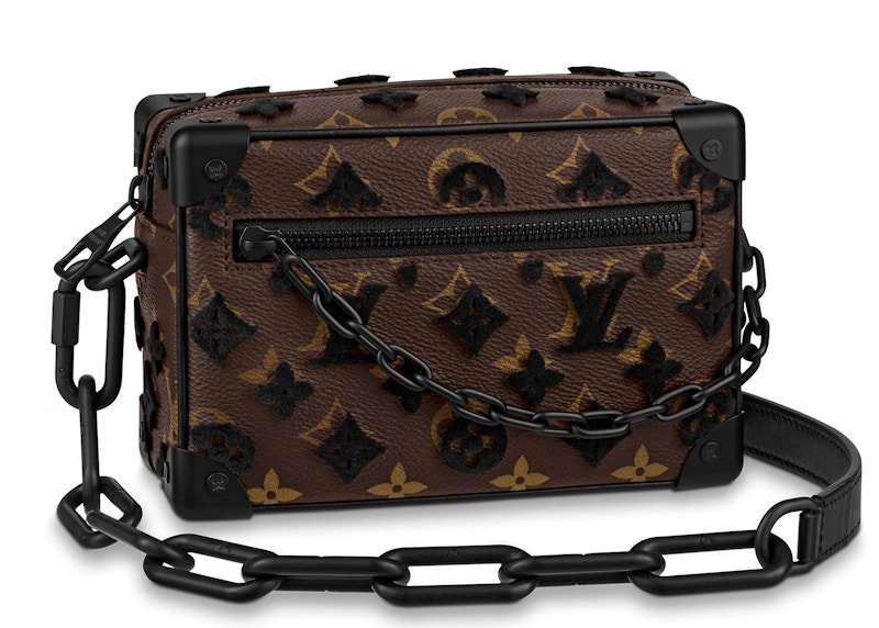 Louis Vuitton Mini Soft Trunk Monogram Tuffetage Black in Coated