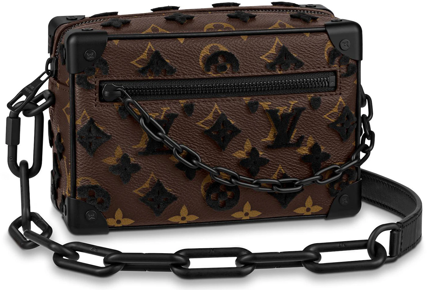 Soft trunk mini leather bag Louis Vuitton Black in Cloth - 36356794