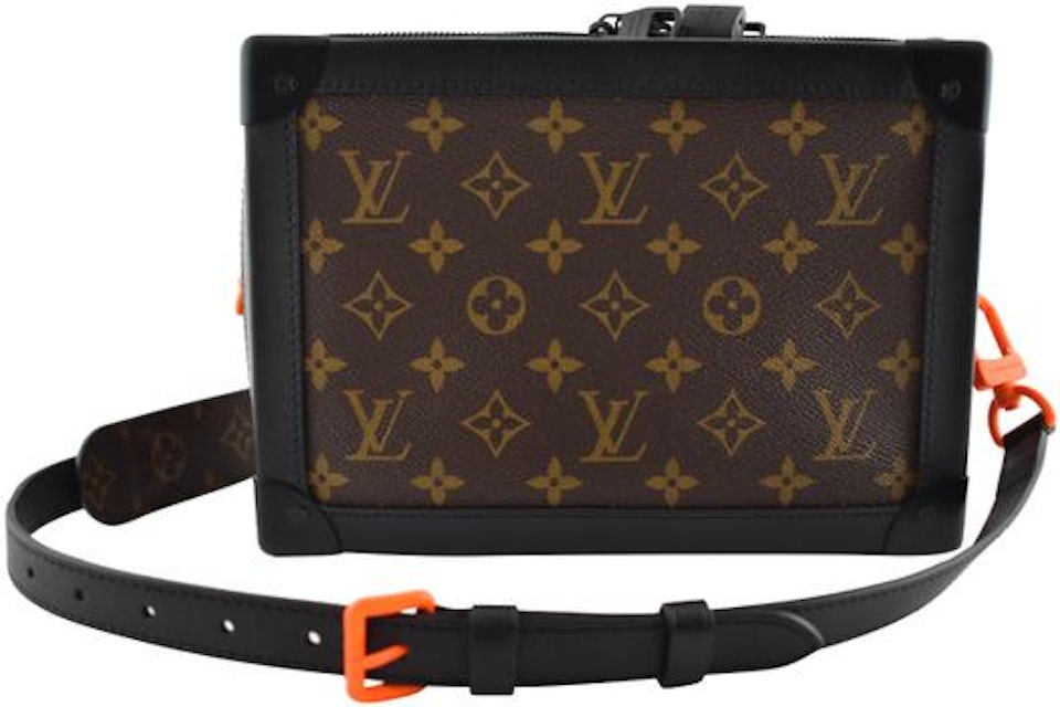 Louis Vuitton Soft Trunk Monogram (With Leather Strap) Brown in Coated  Canvas with Black/Orange - US