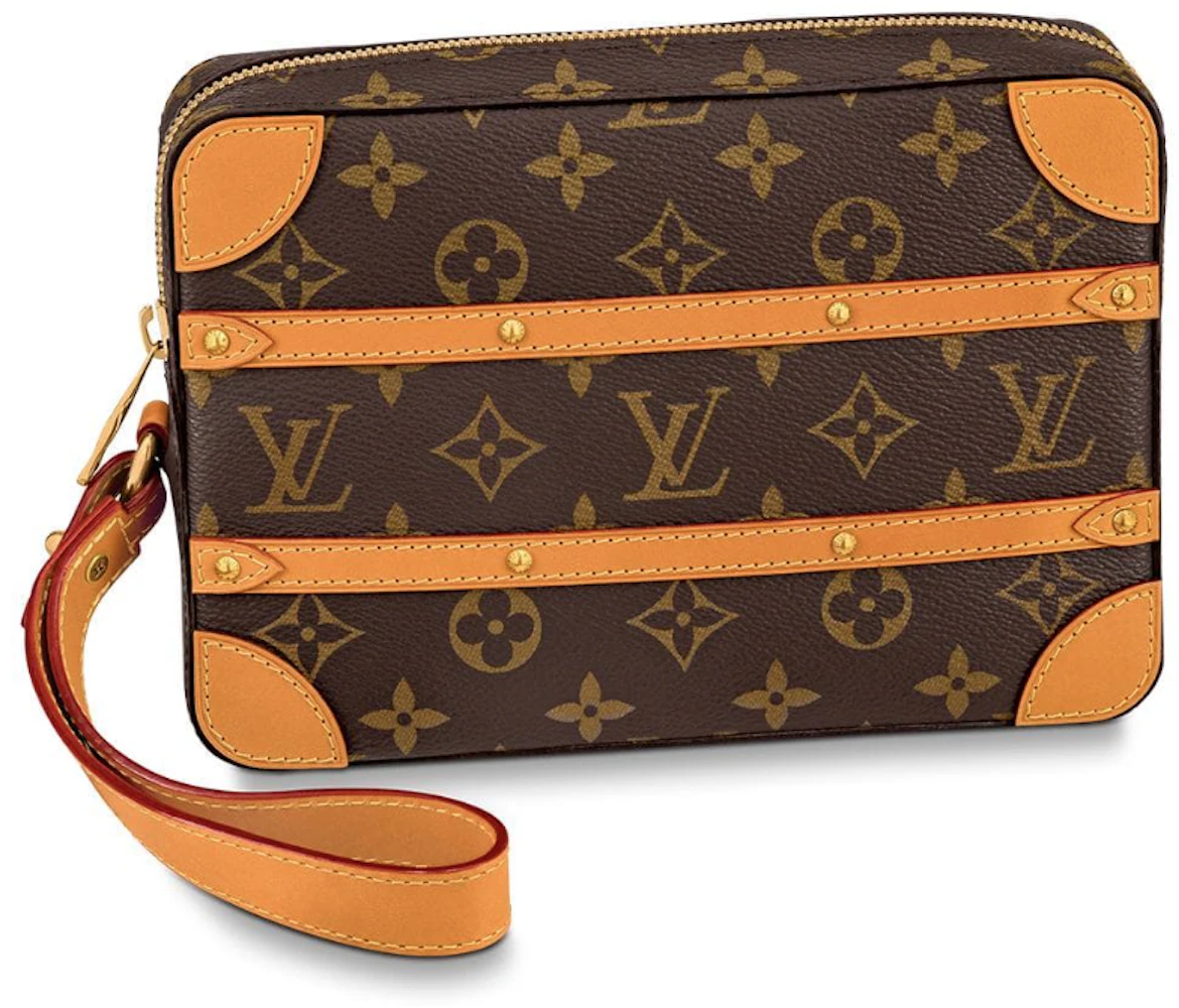 LOUIS VUITTON Pouch + Leather String + Tags + Box 9.75x5x1.75 inches