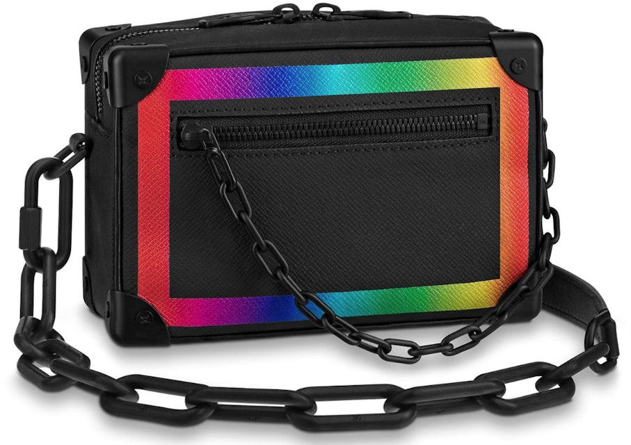Louis Vuitton Soft Trunk Taiga Mini Black/Rainbow for Men