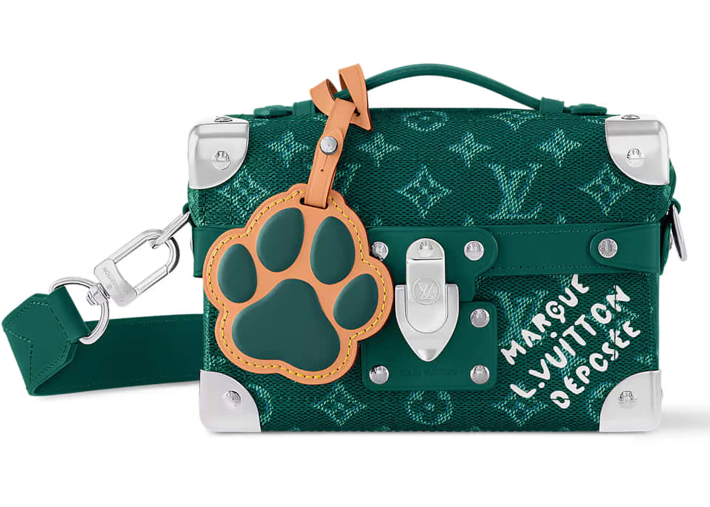 Louis Vuitton Soul Trunk Green in Coated Canvas with Silver-tone US