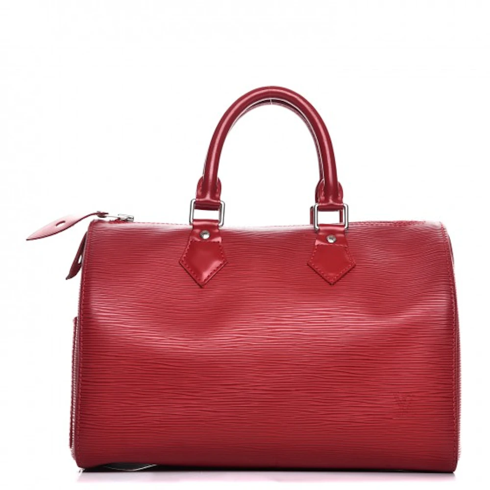 Louis Vuitton Speedy Epi (Without Accessories) 25 Red in Leather with ...