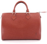 Louis Vuitton Poudre Ostrich Limited Edition Frame Speedy Bag