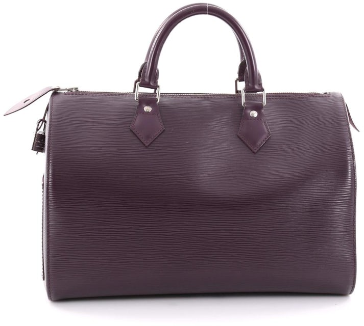 Louis Vuitton Speedy Epi 35 Purple in Leather with Silver-tone - US