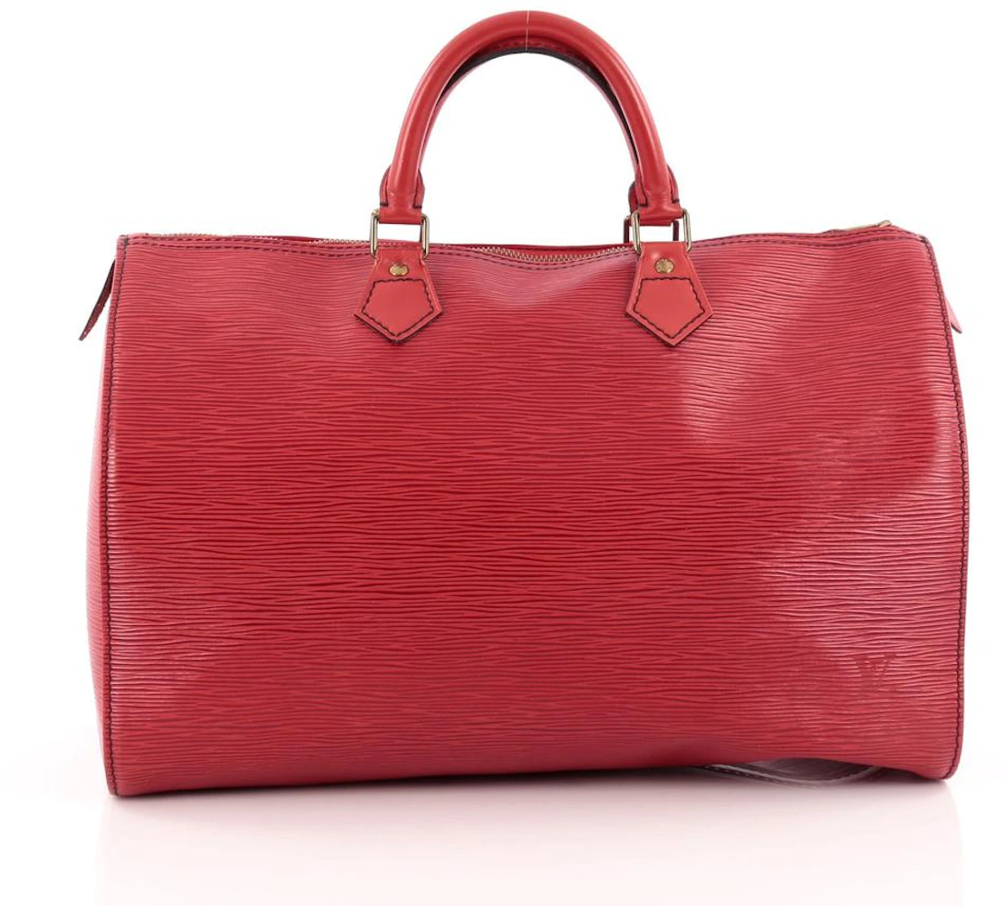 Louis Vuitton Speedy Epi (Without Accessories) 35 Red in Leather with ...