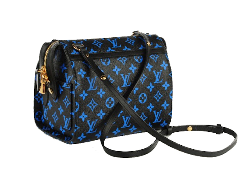 Louis Vuitton Speedy Amazon Monogram PM Black/Blue in Coated Canvas