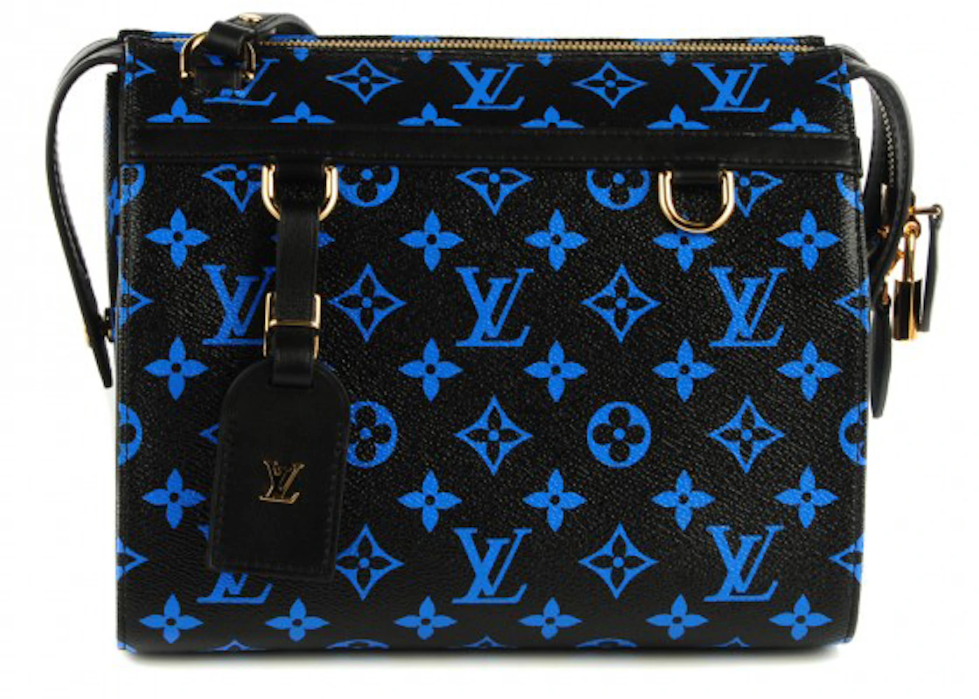 Louis Vuitton Speedy  Monogram PM Bleu Noir in Coated Canvas