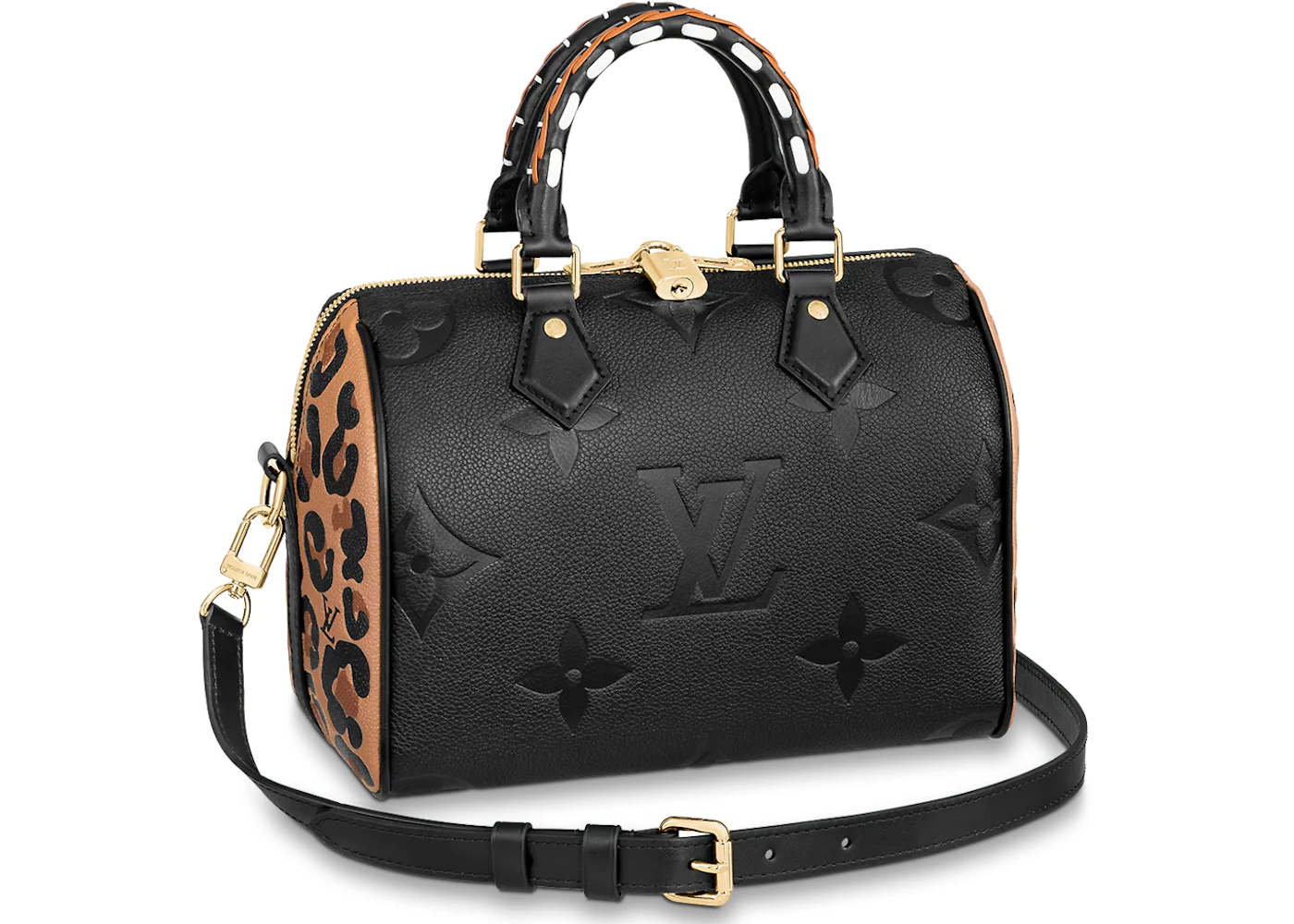 Louis Vuitton Speedy Bandouliere 25 Wild at Heart Black in Cowhide Leather  with Gold-tone - US