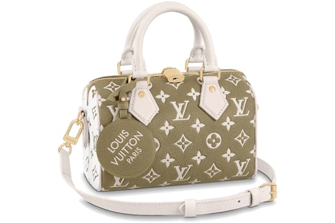 Louis Vuitton Speedy Bandouliere 20 Kaki Verde/Beige/Crema in