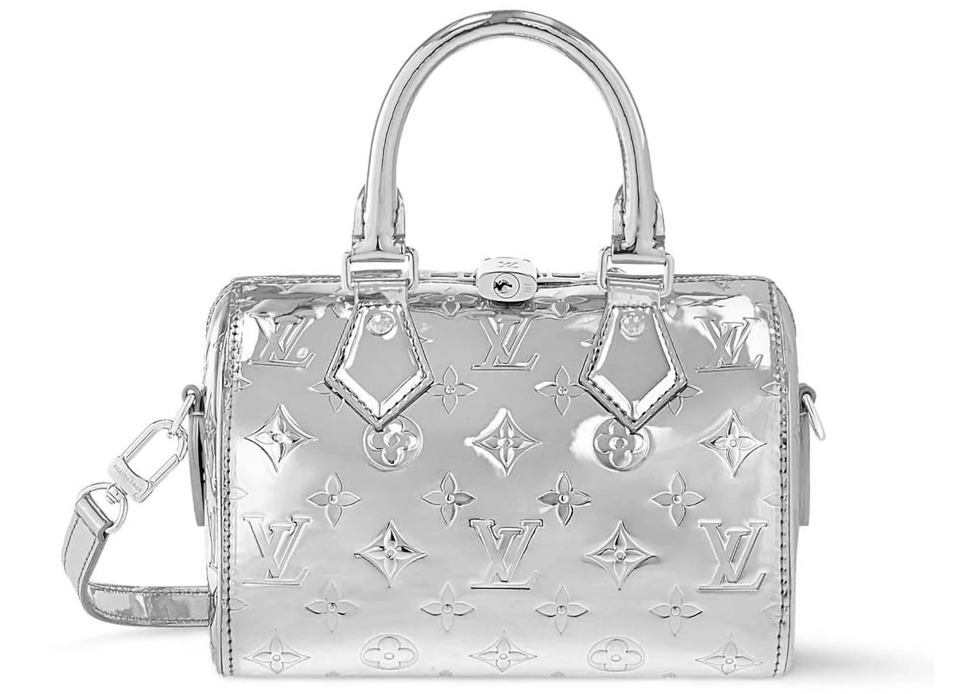 Louis Vuitton Speedy Bandouliere 20 Silver in Canvas with Silver