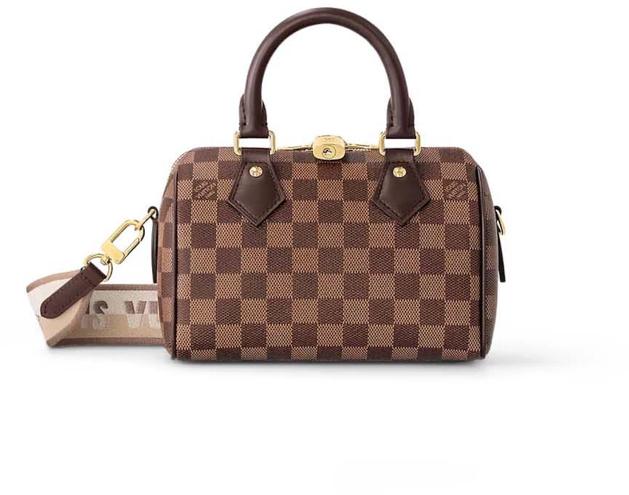 Louis Vuitton Speedy Bandouliere Damier Ebene 35 Brown in Coated  Canvas/Leather with Gold-tone - GB