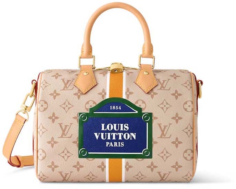 Louis Vuitton Speedy Bandouliere 25 Monogram Beige Clair