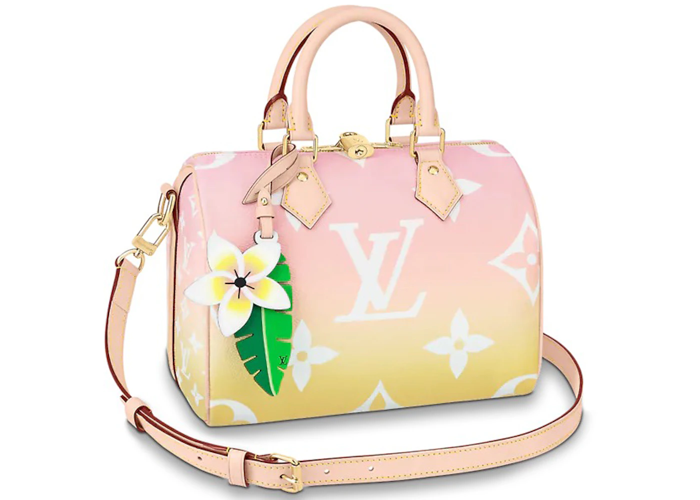 Louis Vuitton Speedy Bandouliere Gradient Pastel 25 Light Pink in