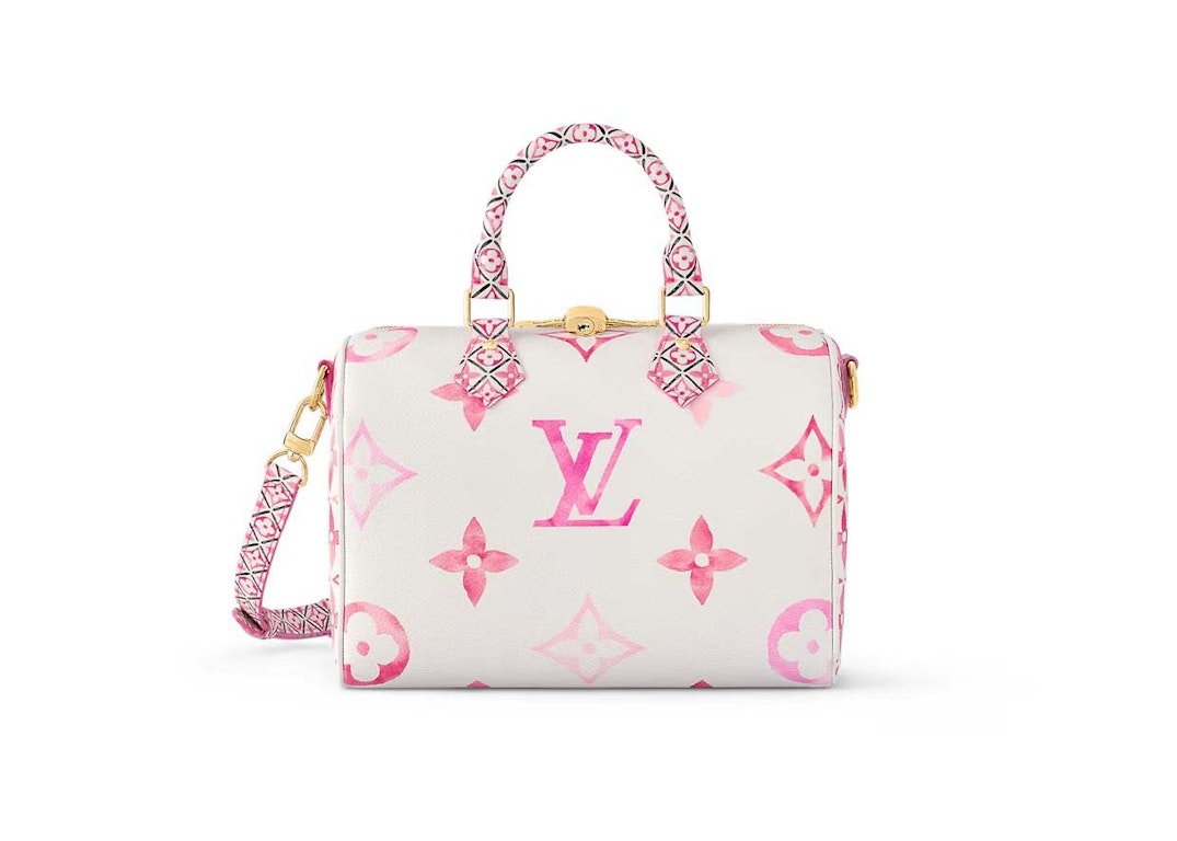 Pre-owned Louis Vuitton Speedy Bandouliere 25 Pink
